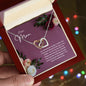 Dear Mom As I Look Back - Interlocking Hearts Necklace