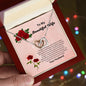 To My Beautiful Wife Interlocking Heart Necklace