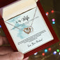 Interlocking Hearts Necklace - I Am So Lucky To Share A Life