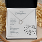 Daughter What You Do Delicate Heart Necklace