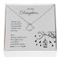 Daughter What You Do Delicate Heart Necklace
