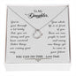 Daughter - Your Life Is In Front Of You Delicate Heart Necklace