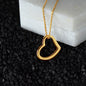 Wife My Day Starts and Ends With You Delicate Heart Necklace