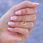 Daughter - Your Life Is In Front Of You Delicate Heart Necklace