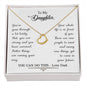 Daughter - Your Life Is In Front Of You Delicate Heart Necklace