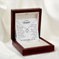 Daughter - Your Life Is In Front Of You Delicate Heart Necklace