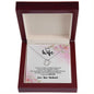 Wife My Day Starts and Ends With You Delicate Heart Necklace
