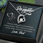 Daughter Precious Girl to Woman Forever Love Necklace