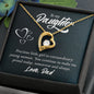 Daughter Precious Girl to Woman Forever Love Necklace