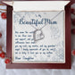 To My Beautiful Mom - Forever Love Necklace