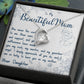 To My Beautiful Mom - Forever Love Necklace