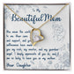 To My Beautiful Mom - Forever Love Necklace