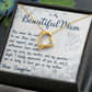To My Beautiful Mom - Forever Love Necklace